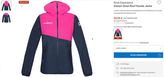 Spare 40% und mehr im Jacken Blowout von Bergzeit