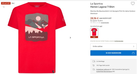 Bergzeit Hammerangebot - Bis zu 41 % auf La Sportiva