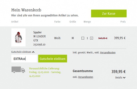 Wintersale-Finale bei sport-schuster - 10% Extra-Rabatt - nur noch bis morgen!