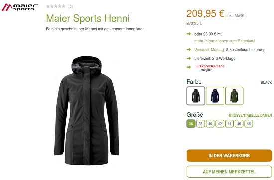 Outletshopping im unterwegs Onlineshop