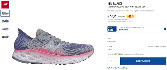 New Balance Schuhe mit bis zu 50% Rabatt beim Sportler