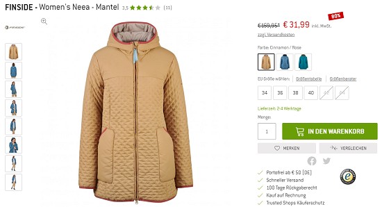 Bekleidungsdeals bei den bergfreunden- Rabatte von bis zu 80 %