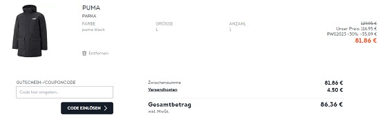 Pre-Wintersale bei sportscheck