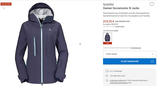 Bis zu 40 % auf Ski & Co. sparen bei bergzeit