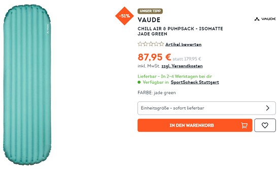 Outletsale bei sportscheck