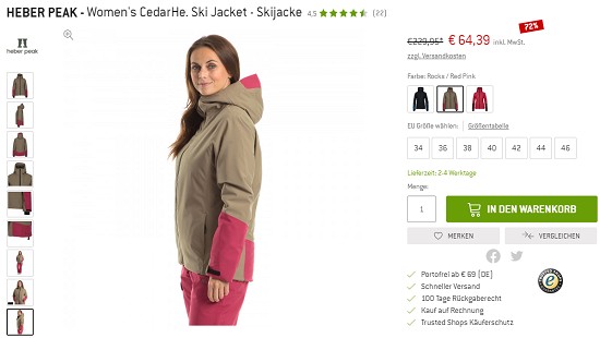 Bekleidungsdeals bei den bergfreunden- Rabatte von bis zu 80 %