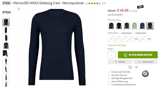 Merino Deals bei den Bergfreunden - Bis zu 50% reduziert