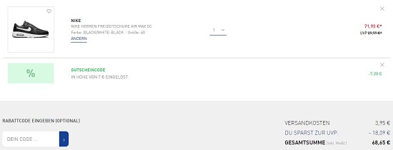 Black Week Deals bei intersport: 10% auf Nike Artikel