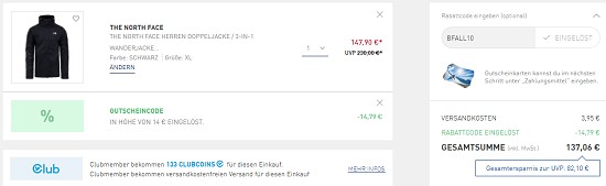 Black Week Deals bei intersport: 10% auf das gesamte Sortiment