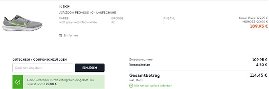 Schuhspecial bei sportscheck - bis zu 40€ /CHF geschenkt pro Paar Schuhe