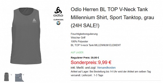 24-h-Sale bei hive - Trinkflaschen, Odlo-Artikel uvm. bis zu 75% reduziert