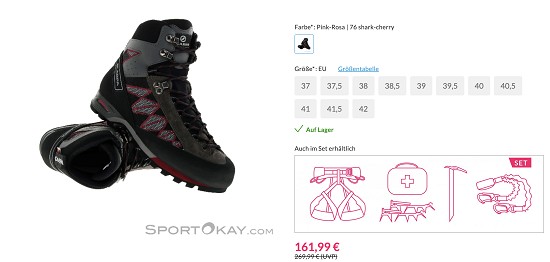 Scarpa Bergschuhe 40% reduziert bei SportOkay