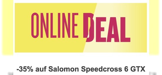 Salmon Schuhe mit 40% Rabatt beim Sportler