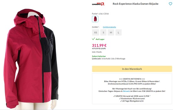 Rock Experience bis zu 50% reduziert bei sportokay