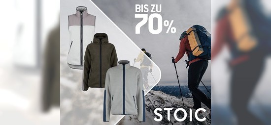 Nur Heute: Bis zu 70% auf Stoic Fleecejacken bei den Bergfreunden