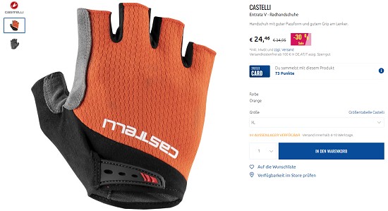 Castelli im Sale bei sportler - bis zu 30% sparen
