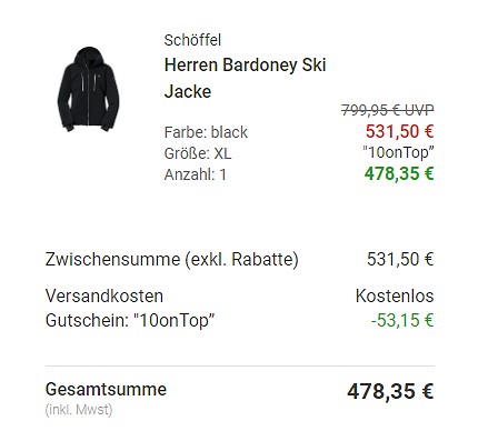 Bis zu 60 % auf Bekleidung + 10 % on top auf Jacken, Westen und Rucksäcke bei bergzeit