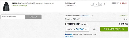 10% extra im Lagerräumungssale von bergfreunde