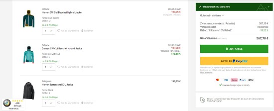 Oster Deals bei bergzeit