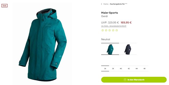 Regenjacke Sale bei sport-schuster