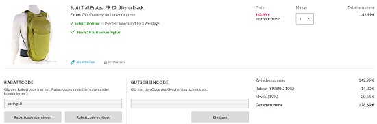 Bis zu 60 % Rabatt Scott Bikeartkel bei sportokay