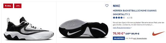 Nike Sale bei intersport - bis zu 50% sparen