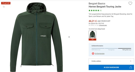 Bergzeit Outlet - Rabatte von bis zu 50%