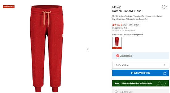 Jacken & Hosen blow out bei bergzeit