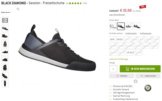 Große Lagerräumung bei den Bergfreunden