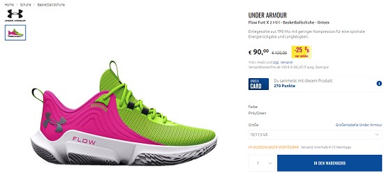 Bis zu 50% auf Under Armour bei sportler