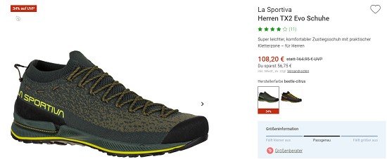 Jubiläums Sale bei bergzeit