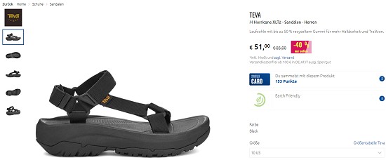 Teva Sandalen bis zu 40% günstiger bei sportler