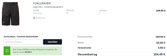 10€ geschenkt ab € 100Einkaufswert bei sportscheck