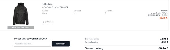 20% on top auf reduzierte Kleidung bei Sportscheck