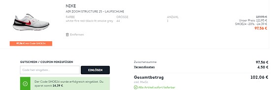 20% on top auf reduzierte Schuhe bei sportscheck