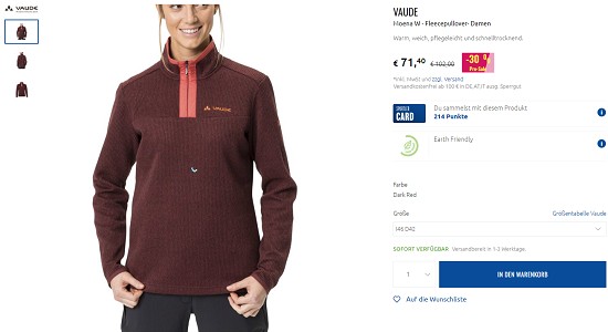 Vaude-Sale bei sportler