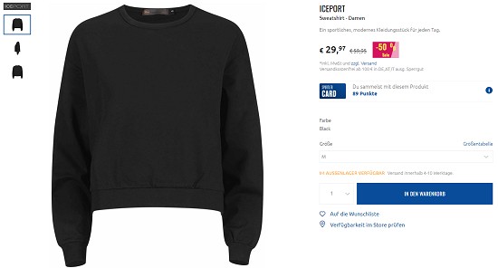 50x50 Sale bei sportler