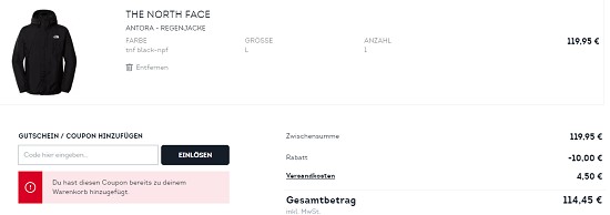 10€ Rabatt ab 100€ Warenwert bei sportscheck