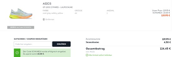 Schuhspecial bei sportscheck -  10€  geschenkt pro Paar Schuhe