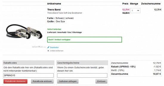 Bis zu 56% Rabatt auf Fitnessgeräte bei sportokay + 15% Extra-Rabatt