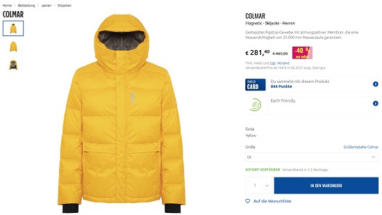 Colmar bei sportler - Rabatte bis zu 50%