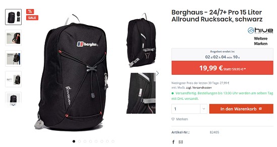 24h-Sale bei hive - Rabatte von bis zu 77%