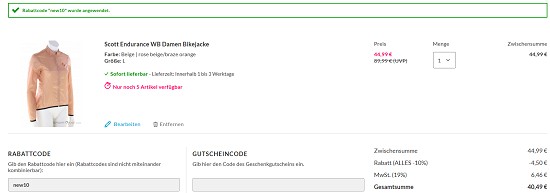 Bis zu 60 % Rabatt Scott Bikeartkel bei sportokay