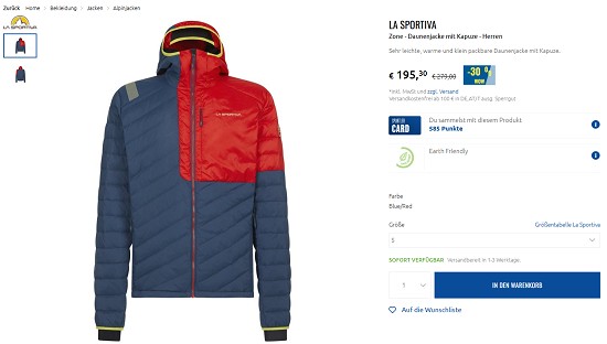 Winter Opening Weeks bei sportler - La Sportiva bis zu 40% reduziert