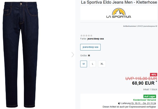 Bis zu 50% auf La Sportiva Bekleidung bei verticalextreme