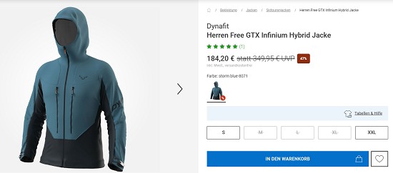 Silvester-Deals bei bergzeit: 50% auf Dynafit