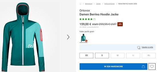 Silvester-Deals bei bergzeit: 55% auf Ortovox