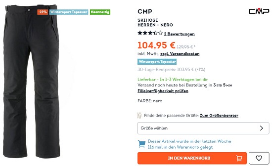 Bis zu 40% auf Wintersport Topseller bei sportscheck