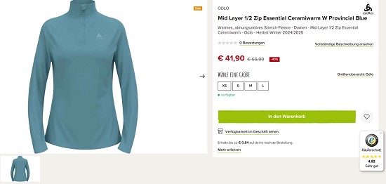 Odlo bis zu 50% günstiger bei snowleader