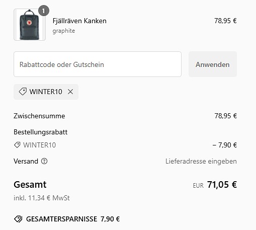 Sale bei rucksack.de